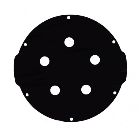 Tape aluminium 5 trous pour tube 4"