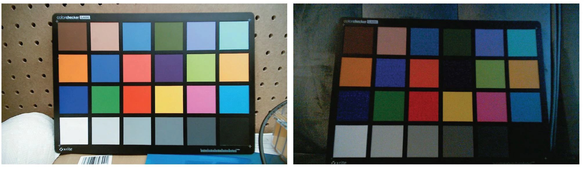 Fidélité des couleurs en haute / basse lumière