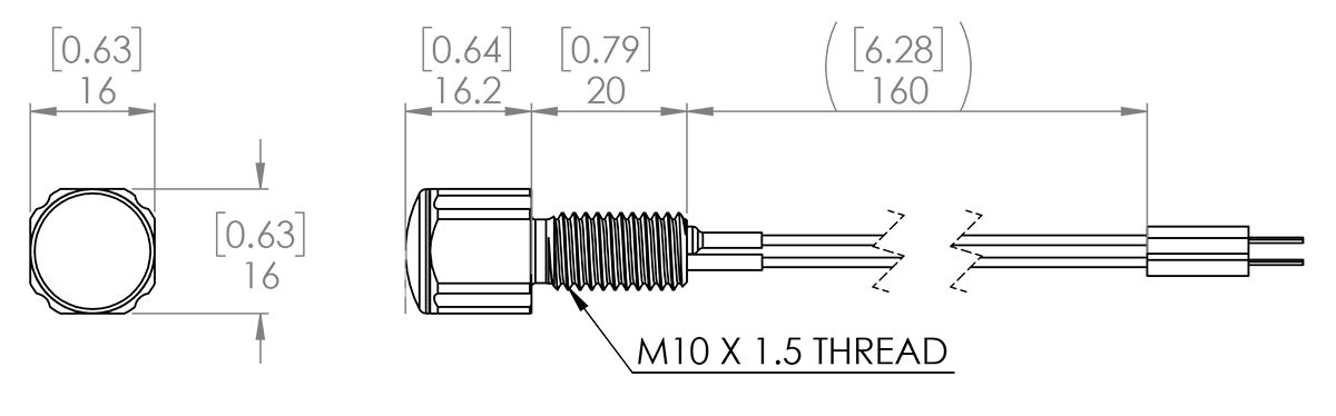 Dimension des voyants